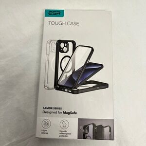 ESR Tough Case for MagSafe - Black IPhone 15 Clear blue